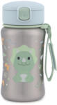 Skip Hop Besties Squad Dino Rozsdamentes Acél Itatópohár Szívószállal 350ml, BPA-Mentes Gyerek Kulacs 12 Hónapos Kortól