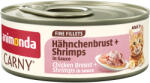 Animonda 24x60g animonda Carny Adult Fine Fillets csirkemell & garnéla szószban nedves macskatáp
