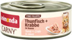Animonda 24x60g animonda Carny Adult Fine Fillets tonhal & rák szószban nedves macskatáp