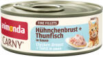 Animonda 12x60g animonda Carny Adult Fine Fillets csirkemell & tonhal szószban nedves macskatáp