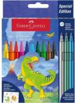 Faber-Castell Faber-Castell: Carioci cu dinozauri, set 10+3 bucăți (554214)