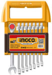 INGCO Racsnis csillag-villácskulcs készlet 9 részes 8-19 mm CrV (HKSPAR2082)