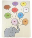 Sunman Puzzle educativ din lemn, Culori, 9 piese (S00006473_001w) Puzzle