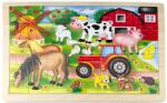 Sunman Puzzle din lemn, Animale domestice in ferma, 48 piese (S00006476_001w) Puzzle
