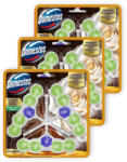 Domestos Aroma Lux WC frissítő blokk, White Rose Dream, koncentrált illóolajokkal (3x3x50 g)