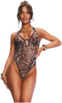 Obsessive Addia - body deschis cu model de leopard - L/XL (5901688269589) - lovesexshop