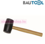 BAUTOOL gumikalapács, fekete gumival, fa nyéllel 80 mm (4235800)