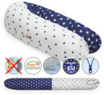 Scamp szoptatós párna univerzális pamut Manhattan White Blue SZPE239 - babamarket