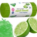 Forte+ Illatzsák 35L 15 Db Lime Erős Ldpe Lehúzó Szalaggal (FP65879)