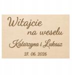  Üdvözlő tábla Esküvő Esküvői kiegészítők Esküvői tábla (witnawes)
