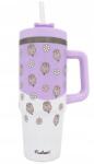 MPM Pusheen Thermo bögre Mpm 0, 9 l lila nagy szívószállal (5903151089854)