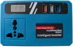 S. C. Fieromania Company S. R. L Invertor de baterie 18V/21V 150W compatibil baterii Makita, iesire 220V AC, unda modificata, 2x USB + 1x Type-C, ecran LCD, albastru/negru (GB4943.1-2022)