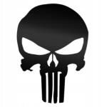 Odblaskowo Chacha Punisher fekete fényvisszaverő matrica autóra
