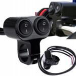Wilmat Motorkerékpár Univerzális On/off Kapcsoló Dupla Kormányra 22 mm