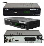 DekoTV DVB-T2 földfelszíni Tv dekóder Tuner DekoTvPro TV-hez Hevc H. 265 Távirányító (DEKODER DVBT 2 DVB T2 TV KABLOWY DVBC PILOT)