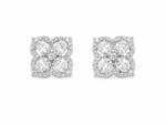 ElectraStore Cercei Tip Stud Silver Flower (C5015)