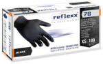 Reflexx R78 Fekete, Séf Nitril kesztyű 100db/dob - XL (RFX-R78-BK-XL)