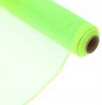 Luk Dekoratív dekorációs anyag tüll organza zöld tüll tekercs 35 cm x 10y (HY07-SGS NEONGREEN)