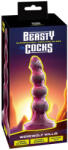 Beasty Cocks Dildó Szívókorongos, Strap-on kompatibilis 21 cm metál színű