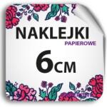 Sticky Reklám Matrica Logóval Tetszőleges Nyomattal 6 CM Nagy Négyzet Alakú