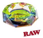 RAW Scrumiera Cristal Prism Rainbow Oil Efect + Cutie cadou Scrumiera