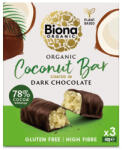 biona Baton cu cocos invelit in ciocolata neagra bio 3 x 40g Biona