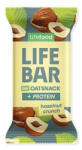 Lifefood Baton proteic de ovaz cu alune de padure, bio, 40g, Lifebar