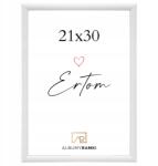 Ertom Képkeret 21x29, 7 A4 poszter oklevél fehér (LS2130w)