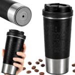 VERK GROUP 500ML-ES Termo Bögre Tapadókoronggal És Tea Kávé Termosz Tartóval (07549)