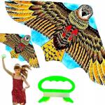 Toys Papírsárkány Sas Erős Nagy Hatalmas Madár XXL 120 CM Madárriasztó (DUŻY LATAWIEC ORZEŁ KOLOROWY 60 X 120 CM)