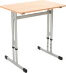 Moje Bambino Banca scolara individuala IN-R 70x50, blat mesteacan 18 mm, reglabila marimea 3-7, cadru albastru, cant ABS, colturi rotunjite (MOB9041-37-02-SP-1AMC00-PA-Z)