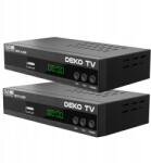 DekoTV DVB-T2 Tv földfelszíni dekóder Tv tuner szett 2 db-os Hevc H. 265 (Tuner Dekoder TV H.265 DVB-T2 Satelitarny)