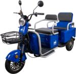Evotools Triciclu electric Evotools TRCC1200, 1200W, baterie 60V20Ah, autonomie 52 KM, viteza maxima de 25 km/h, conform reglementarilor UE, fara permis, albastru (684279)