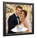Ertom Képkeret 25x25 aura fekete négyzet univerzális (Aura 25x25 black-31)