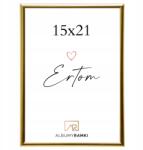 Ertom Képkeret 15x21 arany univerzális, függőleges üveg (LS1521G)