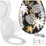 AWD Interior WC-ülőke Szabadon álló Univerzális Fekete Duroplast Kemény Nyomtatás (AWD02181998)
