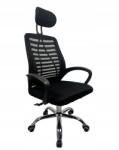  Irodai szék Forgószék Ergonomikus hálós fejtámla irodai fekete (F-KRIS-CZ)