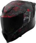 ICON Ultraflite Misanthrope Black Mat Red Cască Moto Față întreagă ECE 22.06 0101-17923 (0101-17923)