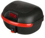 TMMP Cutie portbagaj medie neagra pentru scuter cu stop reflectorizant si inchidere cu cheie