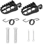 TMMP Set scarite motocicla racing aluminiu Negru 2 bucati