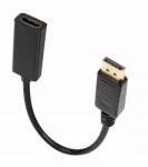 Well Cablu adaptor HDMI mama - Displayport tata 0.2m Well (ADAPT-HDMIF/DPM-02BK-WL) - drumix