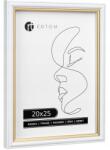 Ertom Képkeret 20x25 fehér elegáns esküvői képkeret DuoMei üveggel (DuoMei 20x25 RAMKA White)