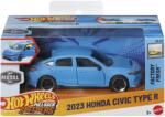Mattel Masinuta Hot Wheels Honda Civic Type R 2023 metalica, pull back, 1: 43 (MTHPR70_JCM05)