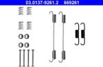 ATE Set accesorii, sabot de frana ATE 03.0137-9261.2 (03.0137-9261.2)