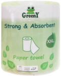 Greeny Papírtörlő konyhai 2 rétegű átmérő: 20 cm 500 lap/105 méter/tekercs 1 tekercs/csomag Greeny 500 XXL_KT3007 fehér (KT3007)