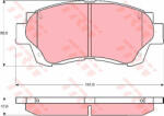 TRW Set placute frana, frana disc TRW GDB3155 (GDB3155) - autoeco