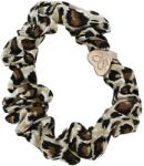 By Eloise London Gold Heart Silk Scrunchie culoare Leopard