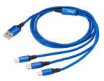Akyga Cable USB AK-USB-27 USB A m / micro a USB B m / USB type C m / Lightning m 1.2m (AK-USB-27) (AK-USB-27)