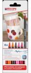 edding Ecsetirón porcelán marker 1-4mm, kerek 4200/6, 6 warm klf. szín (EDDING_67466) (EDDING_67466)