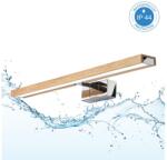 Brilagi BRILAGI-LED Iluminare oglindă pentru baie 3-în-1 WOODY MIRROR LED/12W/230V 60 cm IP44 crom/stejar (BG4911)